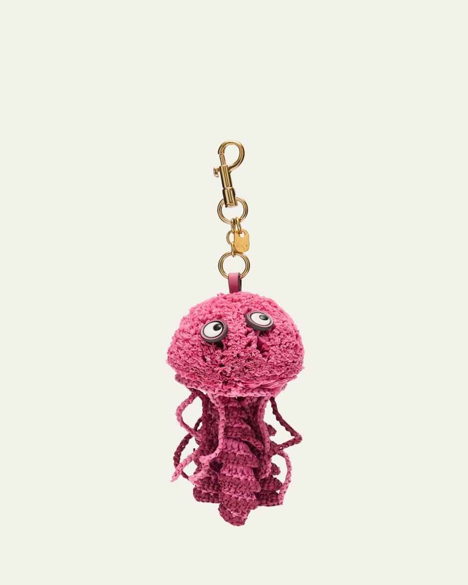 Raffia Jellyfish Bag Charm